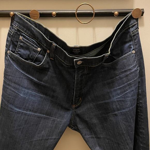 Citizens of Humanity 42 x 33 Jeans | Perfect Straight, Dark Wash, Made in USA - Picture 5 of 14